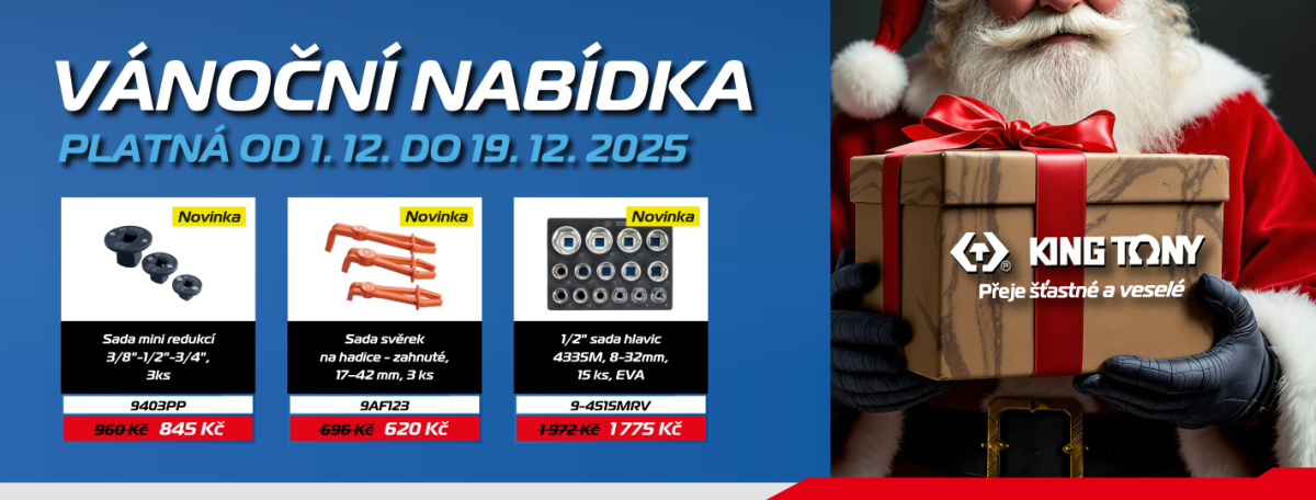 Vánoční nabídka KING TONY